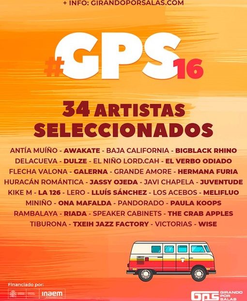 Estos son los 34 grupos y solistas seleccionados para Girando Por Salas #GPS16