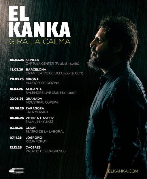 Primeras fechas de la gira de presentación de La calma, de El Kanka