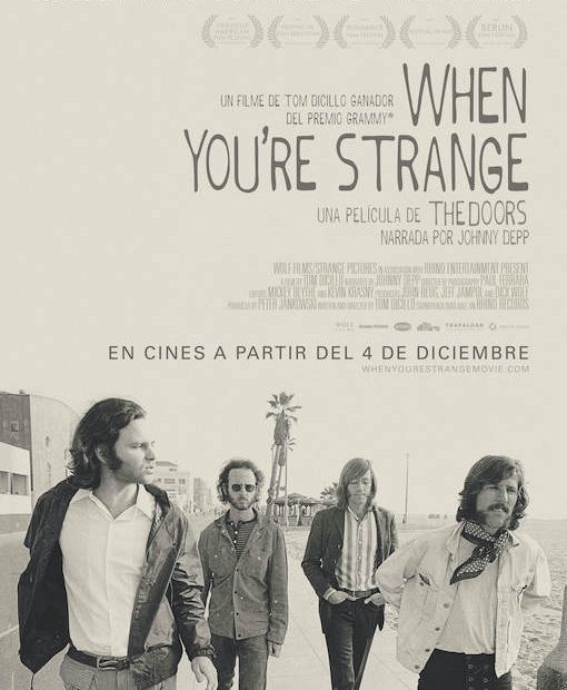 Se reestrena el documental de los Doors When you’re strange
