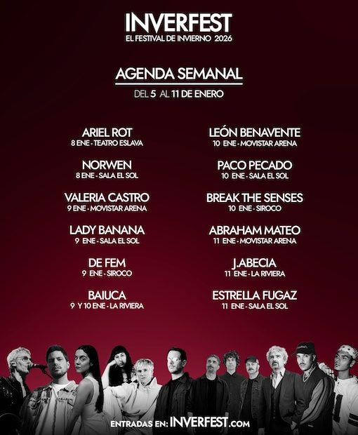 Agenda semanal del Inverfest