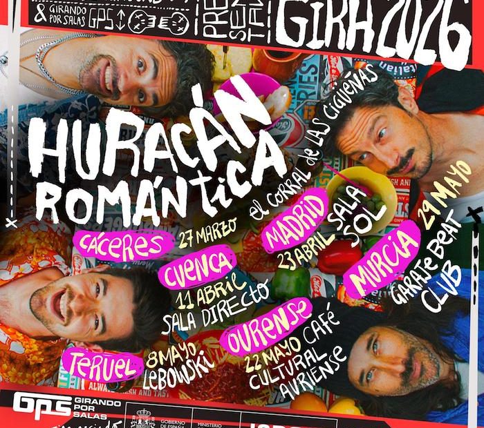 Huracán Romántica, de gira con Girando Por Salas