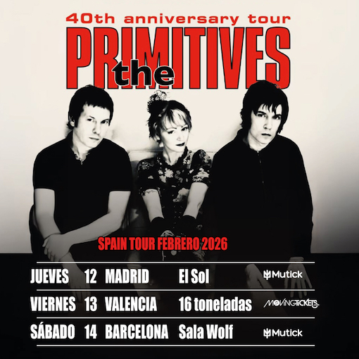 The Primitives celebran sus 40 años de carrera con tres conciertos en España